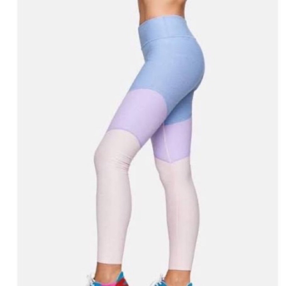 Outdoor Voices Tri-color Leggings Blue Ombre